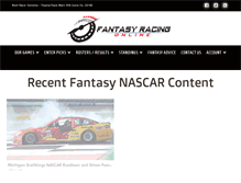 Tablet Screenshot of fantasyracingonline.net